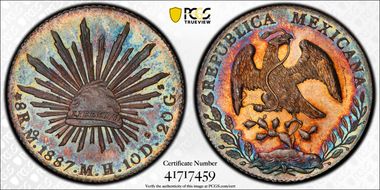 1887-Mo MH 8 R Mo72 MS65PL