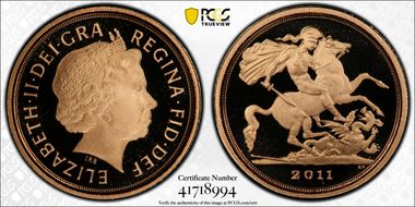 2011 1/4 Sov S-SA1 St. George PR70DCAM