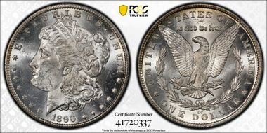 1890-CC $1 MS62