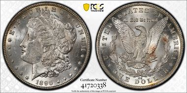 1890-CC $1 MS62