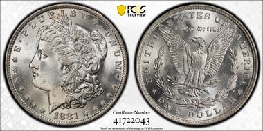 1881-O $1 MS64+ 