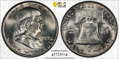 1959 50C MS66FBL