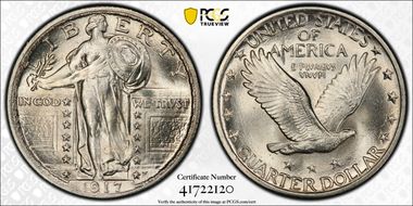 1917 25C Type 2 MS67FH