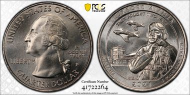 2021-P 25C Tuskegee Airmen NP MS66