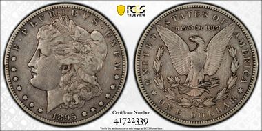 1895-S $1 XF40