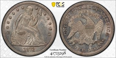 1872 $1 MS61