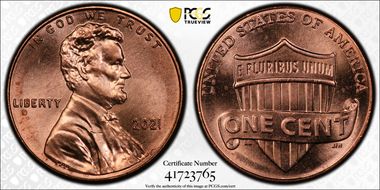 2021 1C Shield Early Find MS65RD