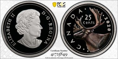 2020 25C Colorized - Silver PR70DCAM