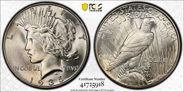 1935 $1 MS64