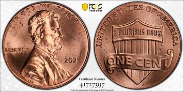 2021 1C Shield Early Find MS65RD