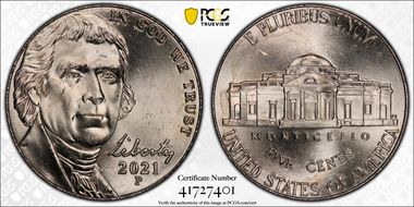 2021-P 5C Early Find MS65FS