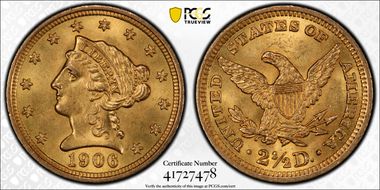 1906 $2.50 MS64