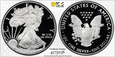 2020-S $1 Silver Eagle PR69DCAM
