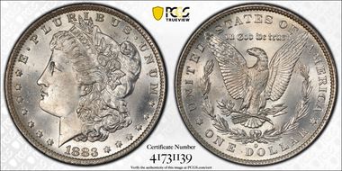 1883-O $1 MS66