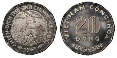 1968 20 Dong F.A.O. MS67