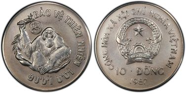 1987 10 Dong Orangutan KM-28 MS67