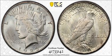 1923 $1 MS66