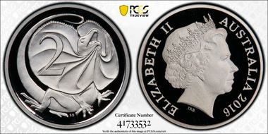 2016 2C Silver PR69DCAM