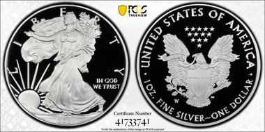 2021-W  $1 Silver Eagle - Type 1 First Strike PR70DCAM