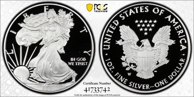 2021-W  $1 Silver Eagle - Type 1 First Strike PR69DCAM