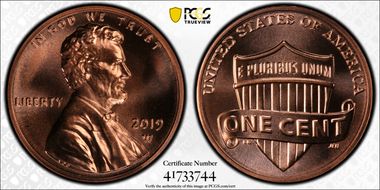 2019-W 1C Shield MS69RD