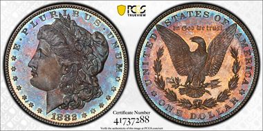 1882 $1 MS66PL