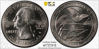 2020-W 25C Tallgrass Prairie NP V75 MS66