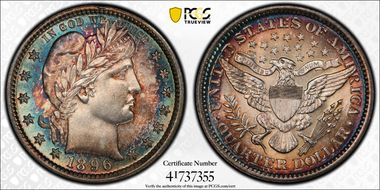 1896 25C MS65