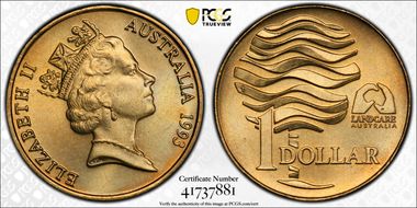 1993 $1 Landcare MS67
