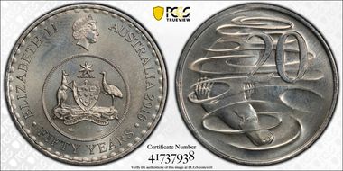 2016 20C 50 Yrs Decimal Currency MS66