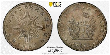 1851 4 R Small Sun Face AU55