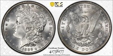 1886 $1 MS67