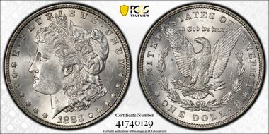 1883 $1 MS63