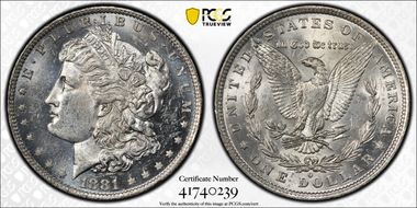 1881-O $1 MS62