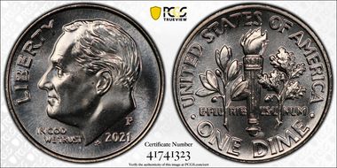 2021-P 10C Early Find MS67FB