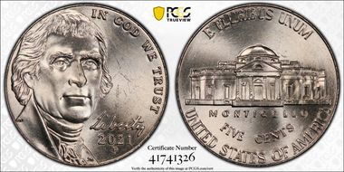 2021-P 5C Early Find MS65+ FS