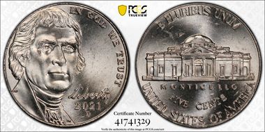 2021-D 5C Early Find MS64FS