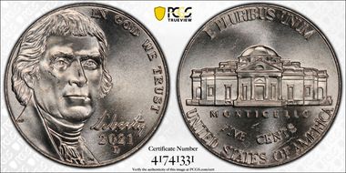 2021-D 5C Early Find MS65FS