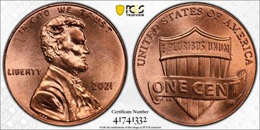 2021 1C Shield Early Find MS65RD