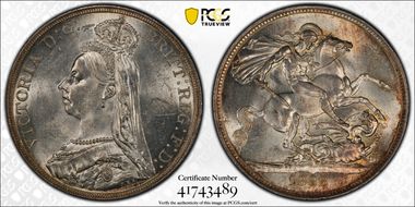 1888 Crown S-3921 Narrow Date MS62