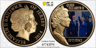 2014 50p Margaret Thatcher PL69