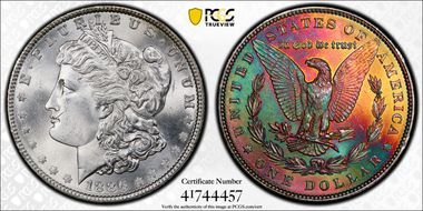 1886 $1 MS66
