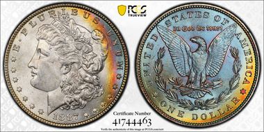 1887 $1 MS64