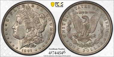 1891-CC $1 AU55