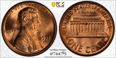 1971-S 1C MS65RD
