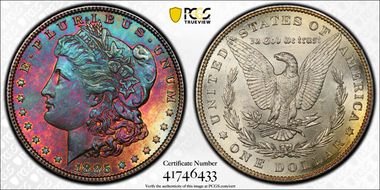 1885 $1 MS66
