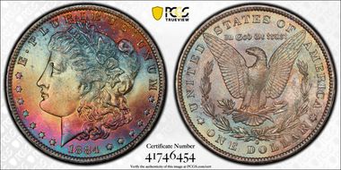 1884-O $1 MS64