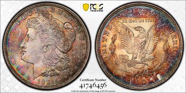 1921 $1 Morgan MS66
