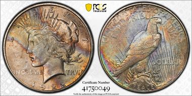 1922-S $1 AU55