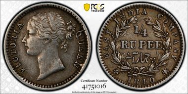 1840(B&C) 1/4 Rup SW-3.52 Prid-105 XF45